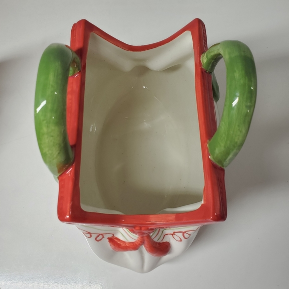 Ceramic Holiday Purse Flower Pot Decoration, Christmas Decoration - Picture 5 of 7
